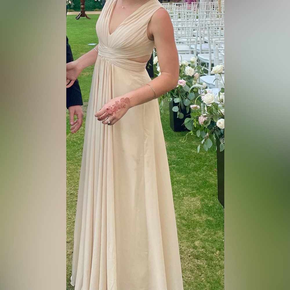 Champagne Chiffon Bridesmaids Dress